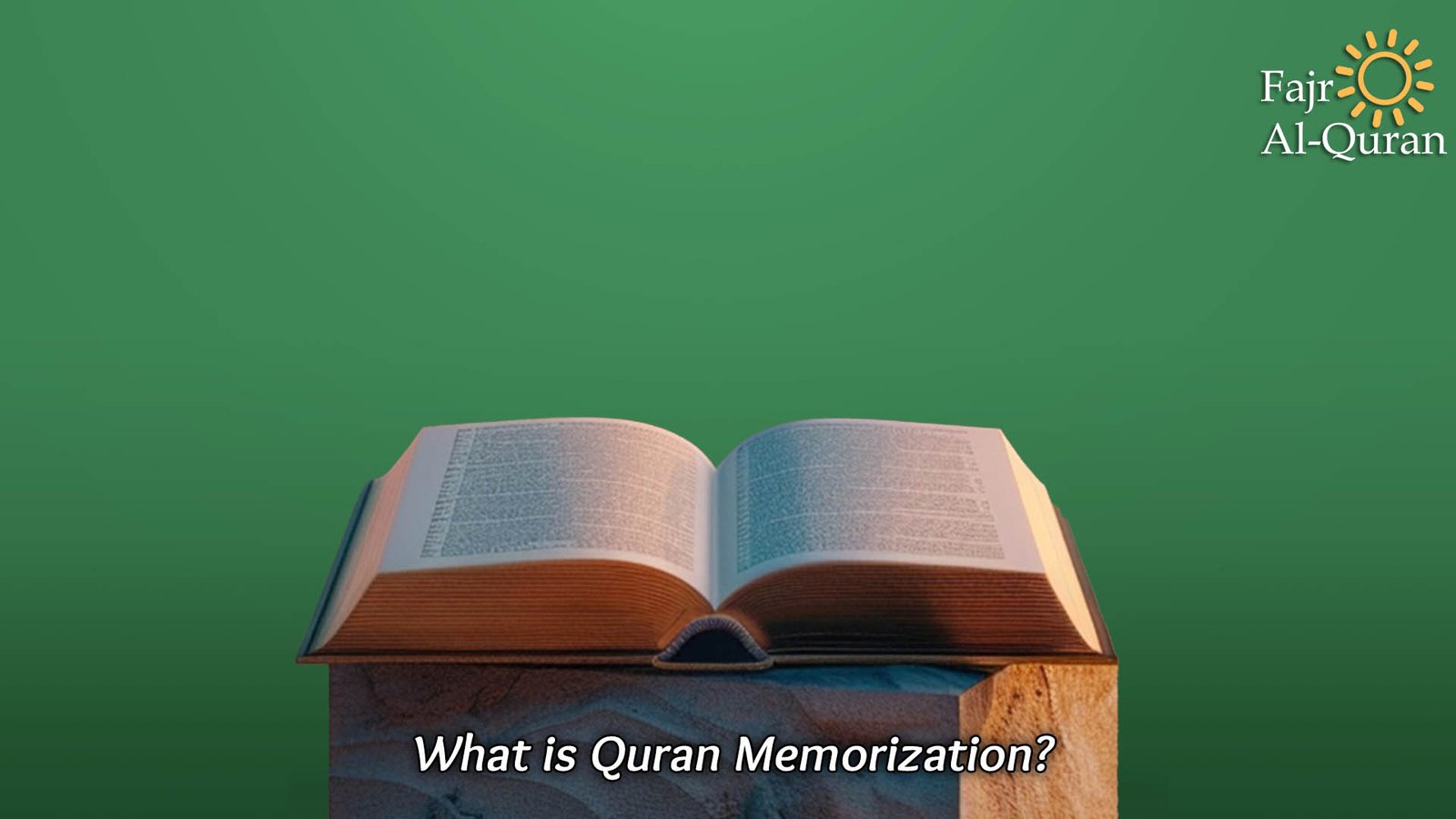 outline for a quran memorization course